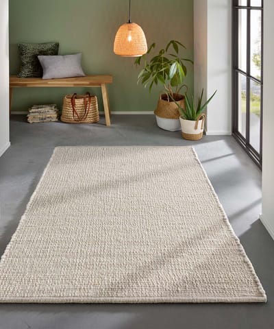 Wollen loper - Bokn wit 70x240