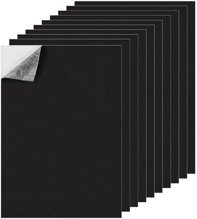 Allecto Plus - Zelfklevende schuimplaat 10 stuks 3mm - zwart EVA-schuimrubber - 300 x 210 mm - handig voor knutselen en isolatie