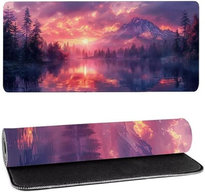Grote Muismat - XXL Bureauonderlegger - Kantoor en Gaming - Antislip Rubberen Basis - 120x60 cm - Landschap