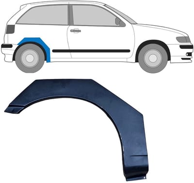 Reparatiepaneel achterspatbord voor Seat Ibiza Cordoba 1993-2002 / Rechts