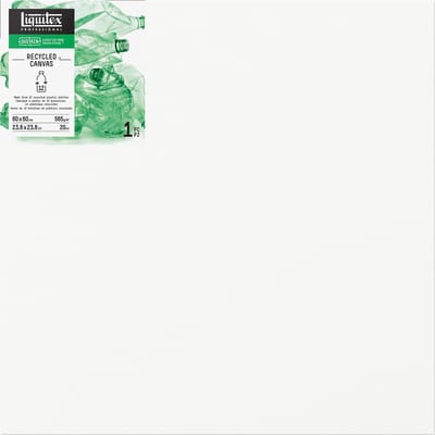 Liquitex 418060060 Recycled Plastic Canvas 60×60 cm – Deep Edge | Drievoudig Geprimed | 100 % Gerecycled Plastic | FSC Houten Frame | Voor Acryl- & Olieverf | Duurzaam Kunstcanvas | 565 g/m²