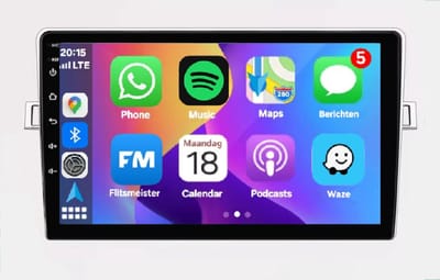 Autoradio 4/64 met Carplay en Android auto | Geschikt voor Toyota Corolla Verso R20 2009-2019 | Radio scherm met Navigatie | 2009 2010 2011 2012 2013 2014 2015 2016 2017 2018 2019