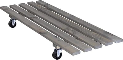 Planten trolley - Bloemenkar - Planten verplaatsen - Draagkracht 150 kg - 79 x 29 cm - Grijs