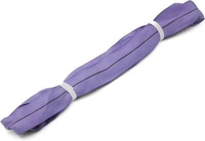 Ronde Polyester Lus - Hijsoog Hefband - Materiaal Verplaatsen - EN1492-2 Gecertificeerd - 1 Meter Omtrek - Paars