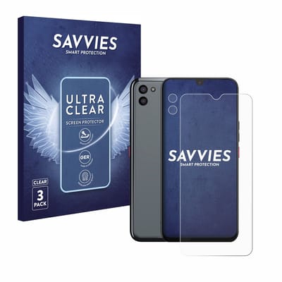 Savvies - Screenprotector voor Gigaset GS5 PRO SE (Voor+Camera) - Folie Beschermfolie transparant 6 Stuks