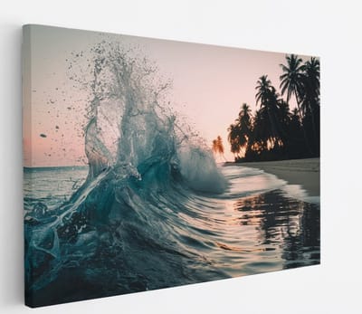 Saammp Canvas Schilderij - Golfen- Landschap - Natuur - 45x30 - Foto op canvas - Wanddecoratie - Muurdecoratie Woonkamer - Slaapkamer decoratie - Canvas Print