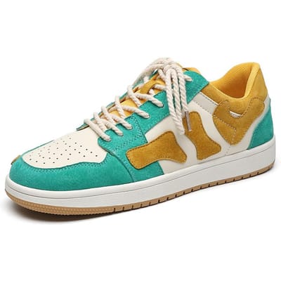 Zomer Nieuwe Heren Casual Sneakers Lage Top Heren Sneakers Echte Leren Schoenen 44 brown