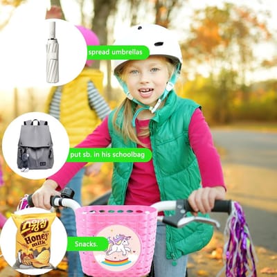 RFWR® Waterdichte Fietsmand voor Kinderen - Robuuste en Draagbare Fietsaccessoires voor School en Outdoor