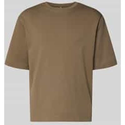 T-shirt met logoprint en ronde hals