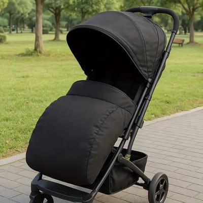 Voetenzak voor Kinderwagen en Buggy - Zwart - Water- en Windafstotend