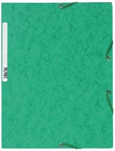 Exacompta Elastomap 3 kleppen in glanskarton 400g/m2 - A4 - Groen - 55503E
