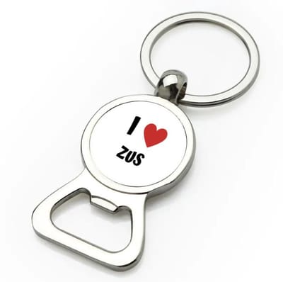 Akyol - i love zus flesopener - Zus - de liefste zus - verjaardag - cadeautje voor zus - zus artikelen - kado - geschenk - 9 bij 3 cm