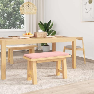 vidaXL - Bankkussen - Sherpa - Stof - Roze - Diepte - 35 - cm
