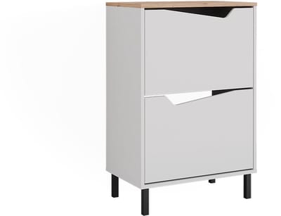 Vicco Marelle Schoenklaprek – 60 x 91.6 cm met 2 compartimenten Wit/Kunstnijverheid