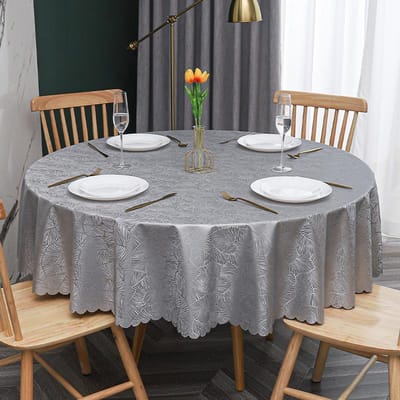 Nieuw Modern Banket Hotel Rond Tafelkleed Meerkleurig Bedrukt Tafelzeil Waterdicht Oliebestendig Wasbare Tafelhoes 120cm round 1pcs