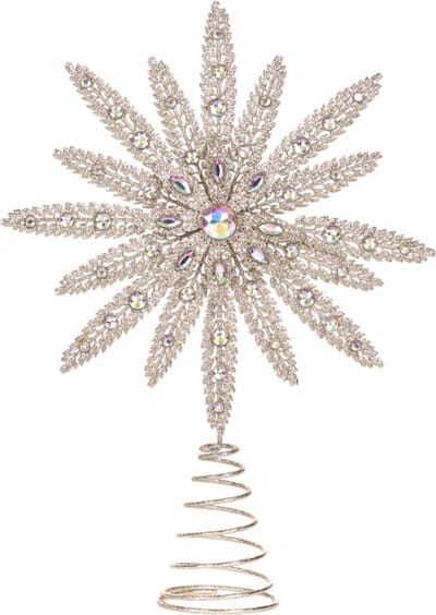 Goodwill Kerstbal-Jewel-Piek Sneeuwvlok Zilver 35 cm