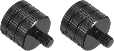 Microfoon Adapter - Schroefdraad Adapter - Apparatuur Monteren - Aluminium Legering - 1/4 Vrouwelijk naar M5 Mannelijk - Zwart