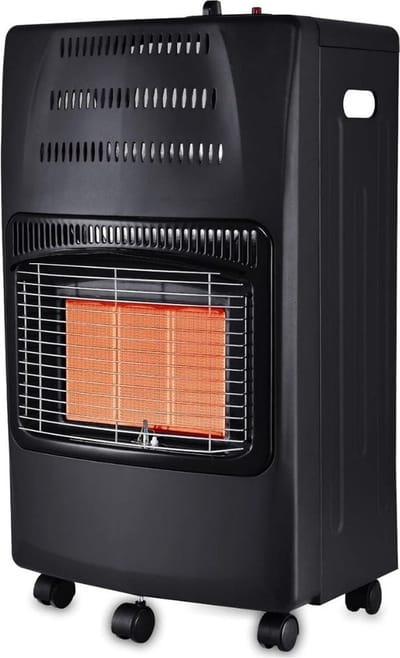Thuys – Gaskachel Camping – Infrarood Kachel op Wieltjes 4200 Watt – Ventilatorkachel – Gasverwarming Mobiel – Heater Op Propaan of Butaan gas – Verwarming – Infraroodkachel Vrijstaand – Voor flessen tot 15 KG