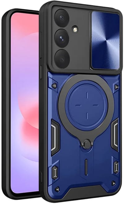 Hoesje geschikt voor Samsung Galaxy A37 - Techsuit CamGuard Pro Back Cover - Blauw