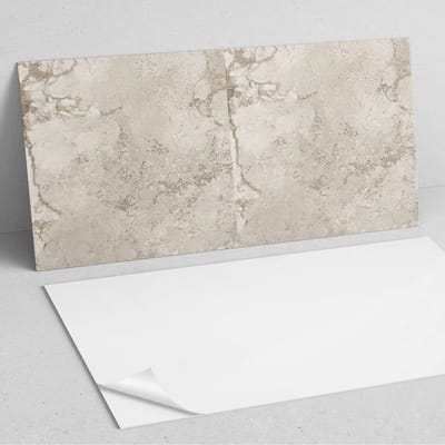 Coloray Wandpanelen Zelfklevend - Natuursteen in de constructie PVC Wandpaneel - 100 cm x 50 cm - Beige Wandbekleding Zelfklevend - 1 stuk - Texturen Wandpanelen Zelfklevend - Wandpaneel Keuken - Wandpanelen Badkamer