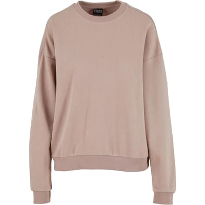 Urban Classics - Oversized Light Terry Crewneck sweater/trui - XS - Roze