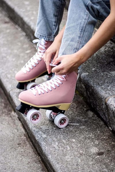 Rolschaatsen Nubuck - Quad Skates - Buiten Plezier - Comfortabele Pasvorm - Maat 38 - Roze