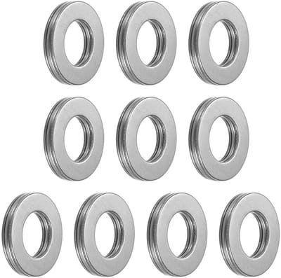 Dailygoods- Naaldlagers 10 Stuks - 15 mm Boring x 28 mm Buitendiameter x 2 mm Dikte - Chroomstaal - Sluitringen van 65Mn - Voor Transportinstallaties - Geschikt voor Landbouwmachines - Rollager