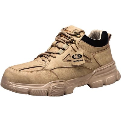 Werksneakers Schoenen met stalen neus Veiligheidsschoenen voor heren Punctiebestendige werkschoenen Laarzen Mode Onverwoestbaar schoeisel Beveiliging 36 groen