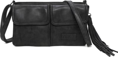 Fritzi aus Preußen Schoudertas Vintage Fritzi24 Crossbody Black Idol Zwart