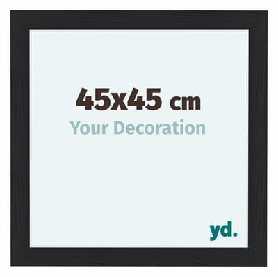 Your Decoration - Fotolijst 45x45 cm - MDF - Zwart Houtnerf - Como