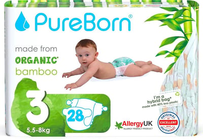 Bamboe Luiers Biologisch Groot formaat 28 stuks