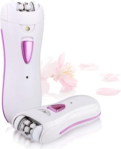 Gezichtsepilator voor Dames - Epilator voor Gezichtshaar, Bikinilijn & Armen - Verwijdert Fijn Haar en Perzikdons - USB-oplaadbaar - Draagbaar - Wit