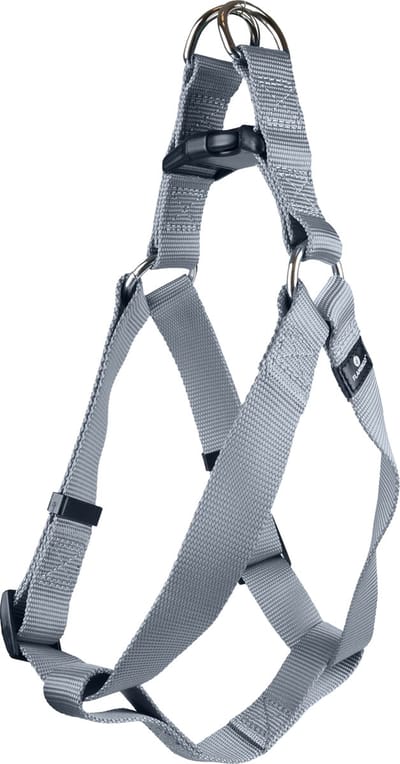 Flamingo Ziggi Step&go - Harnas Honden - Harnas Step&go Ziggi Grijs L 40-70cm 25mm - 1st - 127405 - 1st