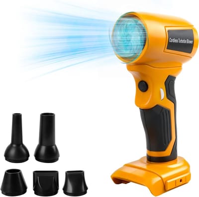 Draadloze Bladblazer - Draagbare Stofreiniger - Snel Reinigen - Instelbare Windsnelheid - 500 g - Zwart