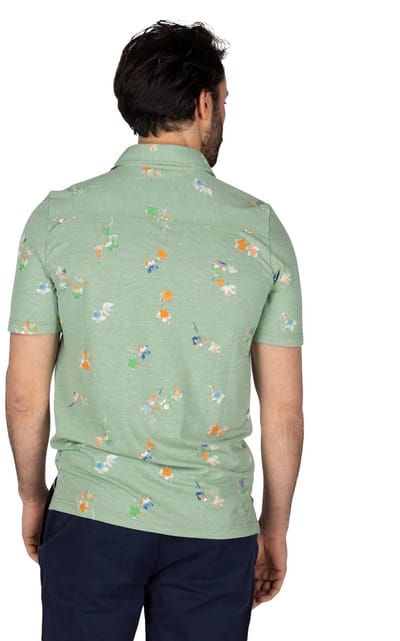 NZA - Heren Polo - Russell - 25BN115 - 1742 Classic Army