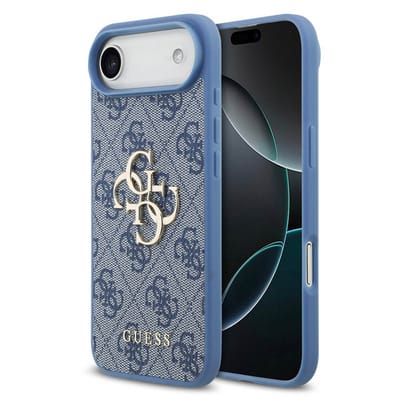 Guess Back Cover - iPhone 17 Air - Blauw - Slank Design met Big Metal Logo