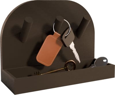 Flaare - sleutelrekje - sleutelbakje - sleutelhouder - sleutel organizer - zonder boren - zwart - staand