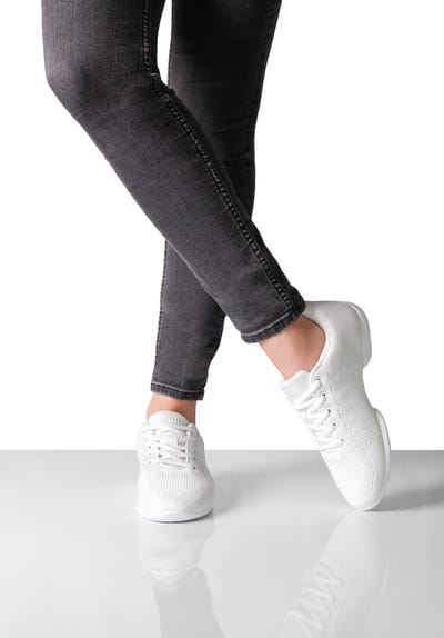 Witte Dames Danssneakers Suny 160 - Splitzool - Twee geïntegreerde draaipunten - Ademend materiaal - Uitneembaar voetbed - Flexibele pasvorm - Salsa, Bachata, Latin, Training - SUNY - Wit - 42 2/3