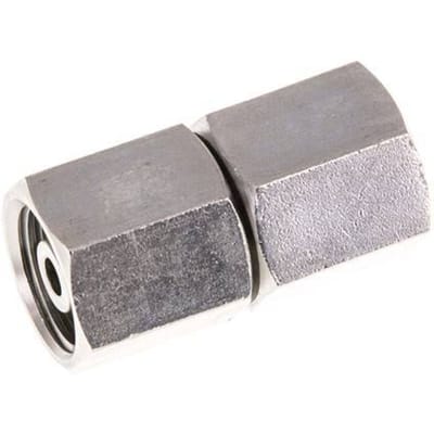 8S RVS Rechte met Draaidoorvoer 630bar FKM O-ring en Afdichtconus ISO 8434-1