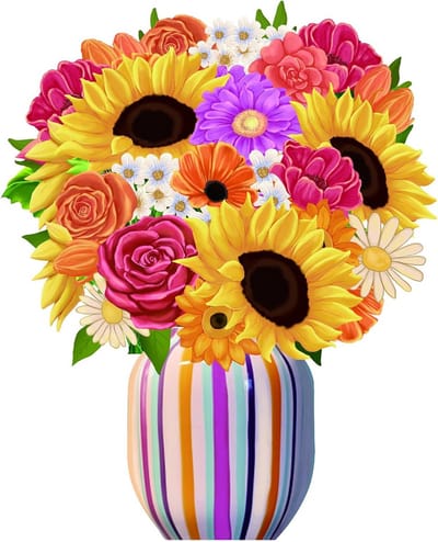 Zonnebloem Wenskaarten - Papieren Bloemen - Gevoelens Uiten - 3D Pop-Up Ontwerp - 6 Stuks - Meerkleurig