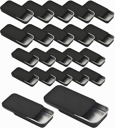 20 Stuks Mini Metalen Dozen met Deksel - Handige Opbergdozen voor Sieraden, Cookies en Lensdoeken