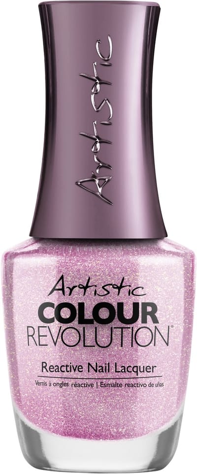 Artistic Nail Design Colour Revolution 'She's Extra-Terrestial ' (Chuncky Paars/Fuchsia Glitter)