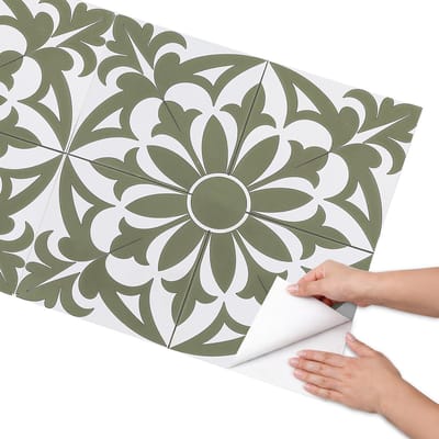 Coloray Meubel Wrap Folie - Groente Meubelfolie - 65x130 cm - Plakfolie Meubels Groene bladeren - Decoratiefolie Zelfklevend - Geometrische Meubelfolie - Meubelfolie Zelfklevend - Badkamer decoratie - Geometrische