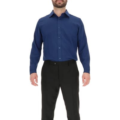 Scotch & Soda 4 Way Stretchdress Shirt Navy Size: 42 | Formal Shirts Outlet | Heren | Blauw