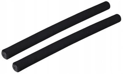 Zwarte Schuim Stuurhandvatten Fiets 2x400mm Zwart