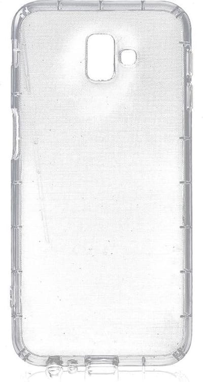 Shop4 - Geschikt voor Samsung Galaxy J6 Plus Hoesje - Zachte Back Case Drop Proof Transparant