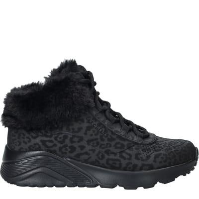 Schoenen dames Skechers Uno Lite Cozy Leopard