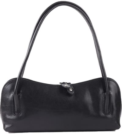 Giuliano klassieke handtas Aurelie - Zwart - Dames - Made in Italy