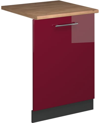 Vicco Fame-Line Vaatwasserfrontpaneel – 60 cm, WB Eik Bordeauxrode hoogglans