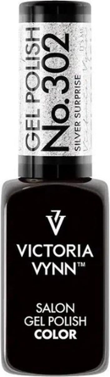 Gellak Victoria Vynn™ Gel Nagellak - Salon Gel Polish Color 302 - 8 ml. - Silver Surprise
